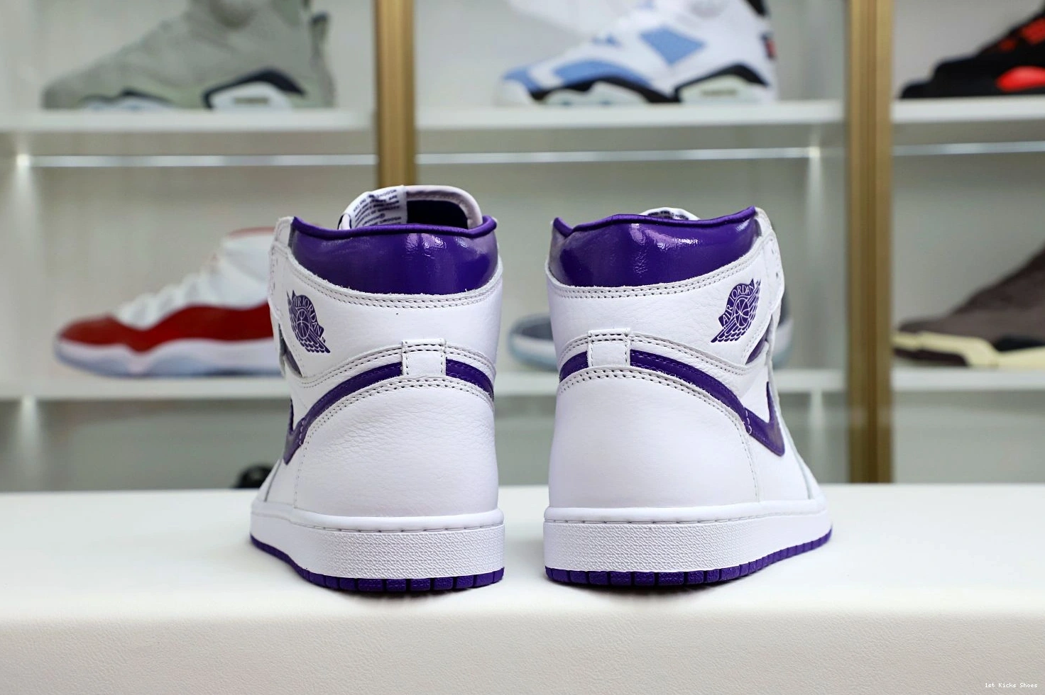 1st Kicks Shoes Jordan BestValue 1 1970 High Air Purple OG Kimikick Court 1202